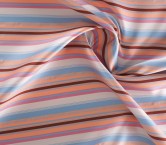 Orange pink mikado stripes